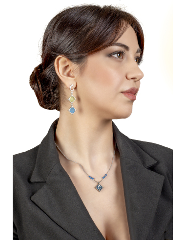 Orecchini Rhombus azzurri 2