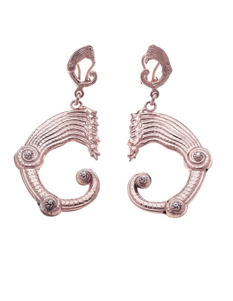 Rosé Dragon Earrings