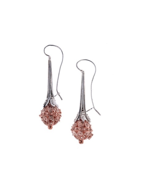 Silhouette rosé earrings